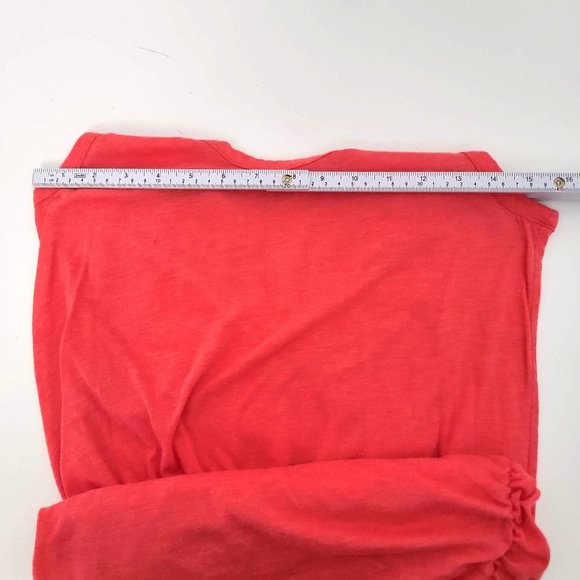 Soft Joie Coral Ruched Bottom Made in Peru Bodycon Tank Dress SZ Medium - Picture 10 of 12